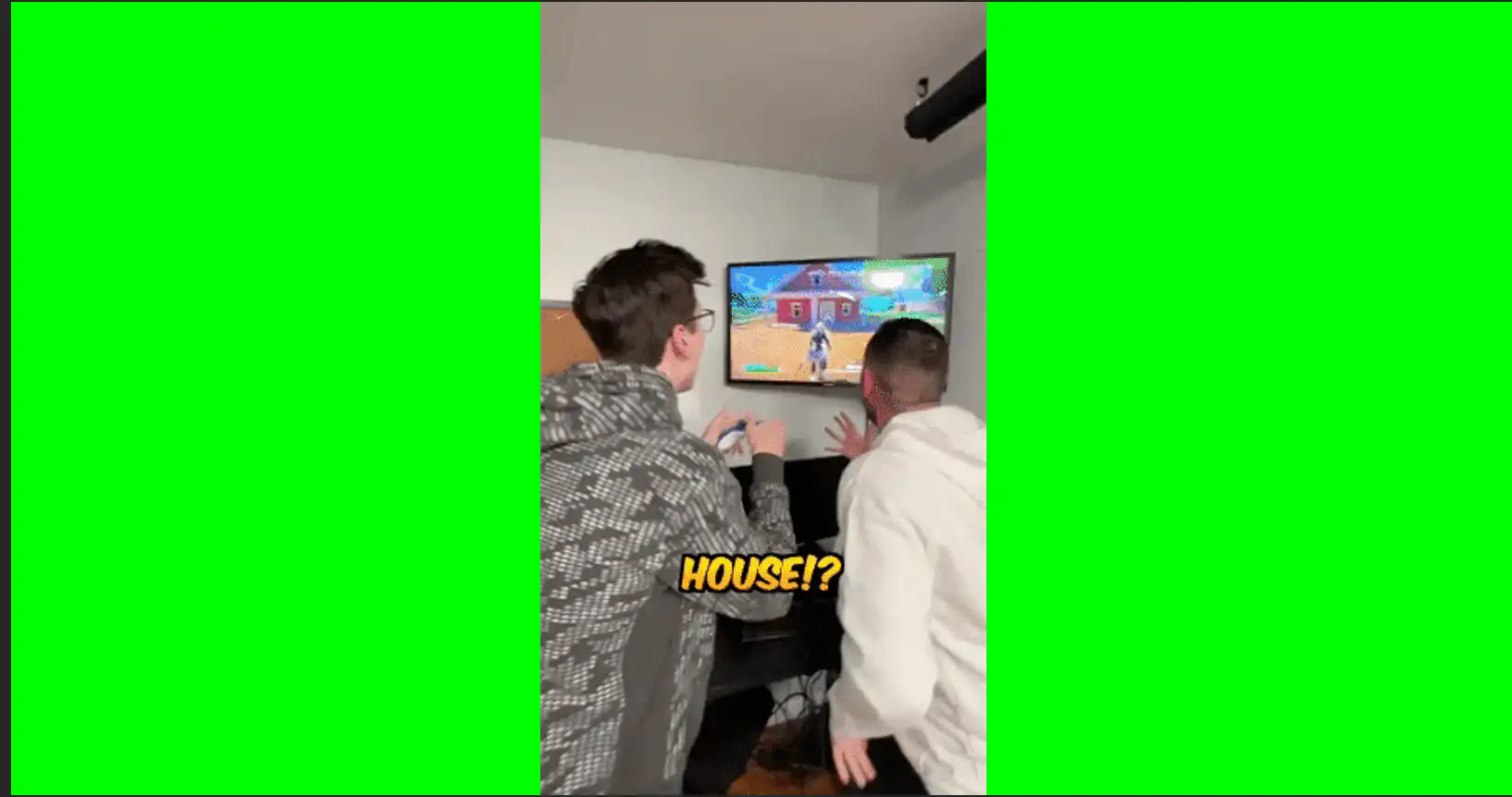 What is happening to the house green screen meme