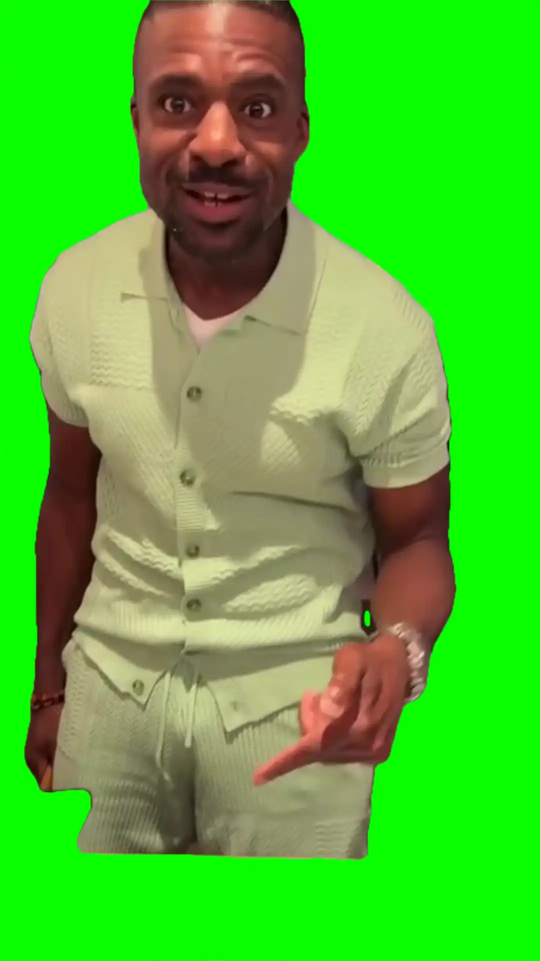 What is this meme green screen