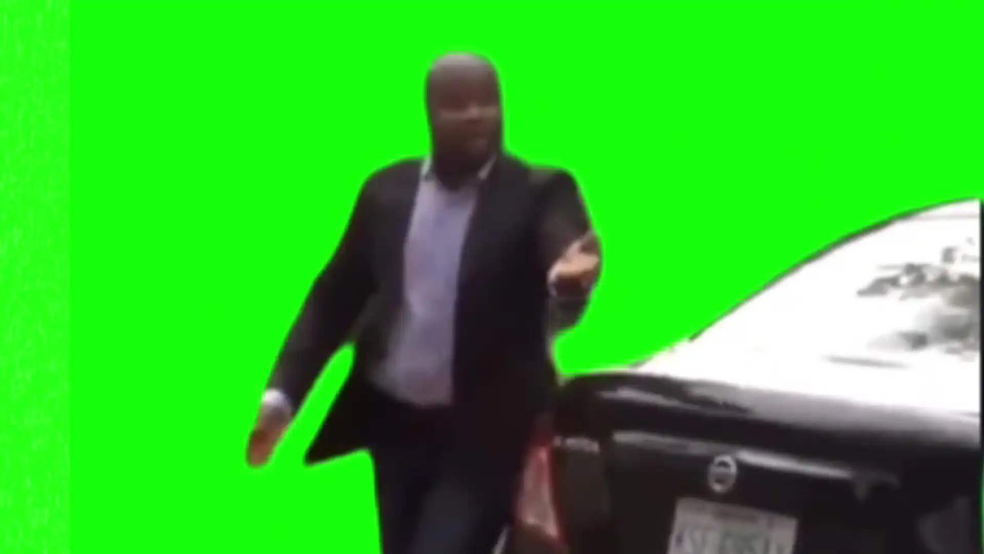 Why are you running meme green screen