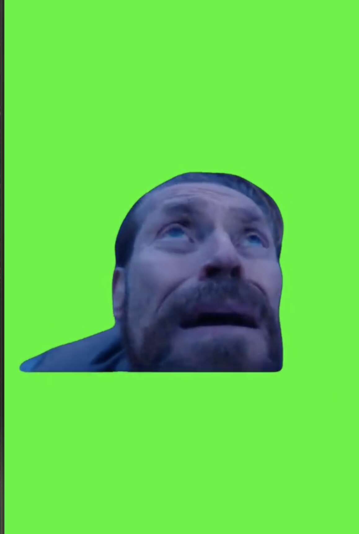 Willem Dafoe Looking Up Meme Green Screen