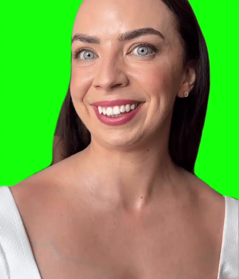 Women staring meme Green Screen