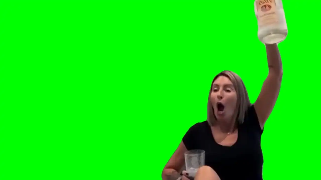 Woo whats up with it mothefuckers meme green screen
