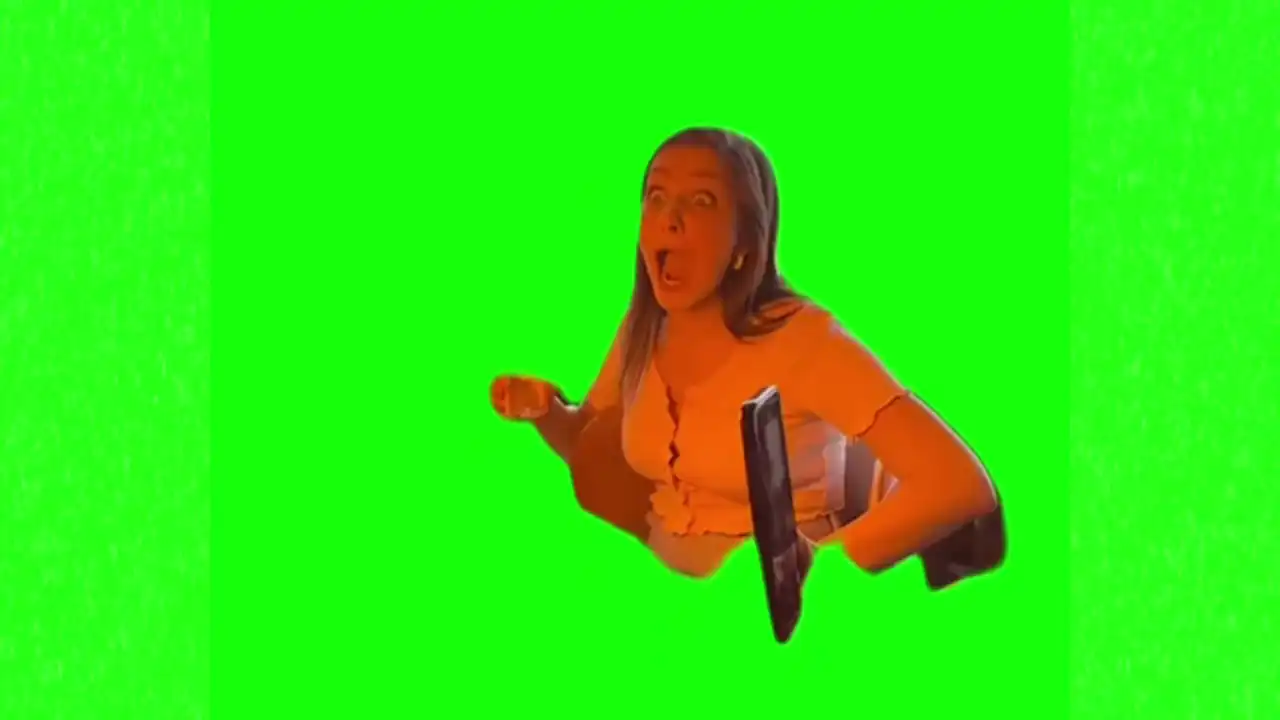 Wow meme green screen