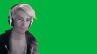 XQC clapping Green Screen