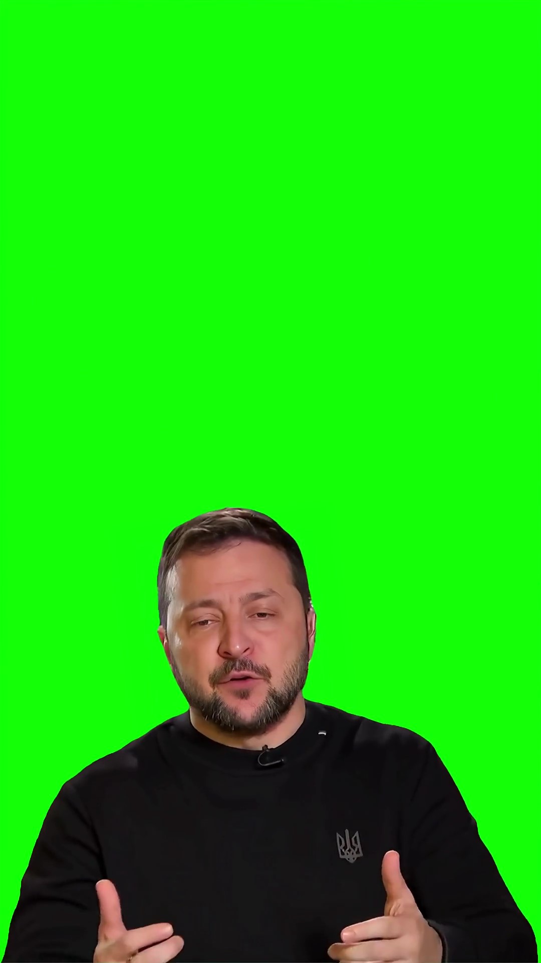 Zelenskiy give us credit meme Green Screen