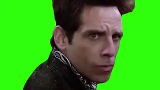 Zoolander staring meme Green Screen